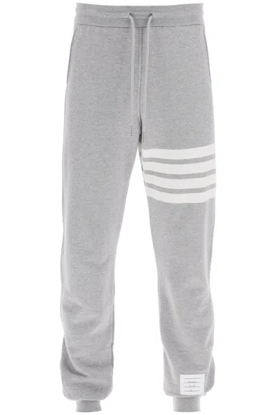 Thom Browne 4 Bar Joggers In Gray