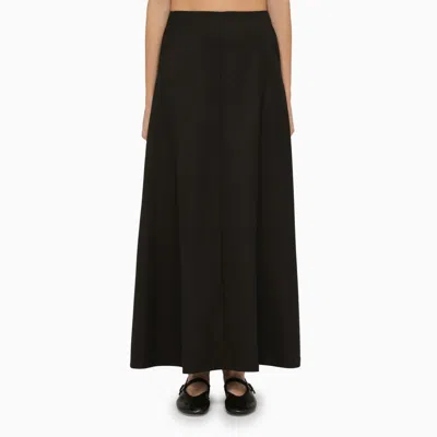 By Malene Birger Isoldas Satin Maxi Skirt In Black
