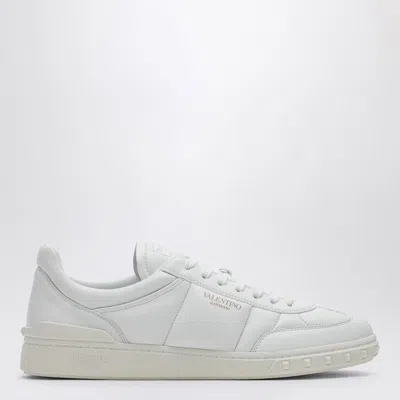Valentino Upvillage Low Top Nappa Leather Sneaker In White