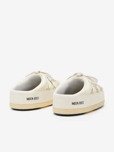 Moon Boot Kids Evx Nylon Mules In Ivory