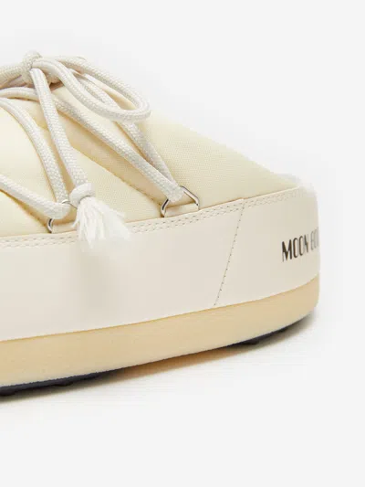 Moon Boot Kids Evx Nylon Mules In Ivory