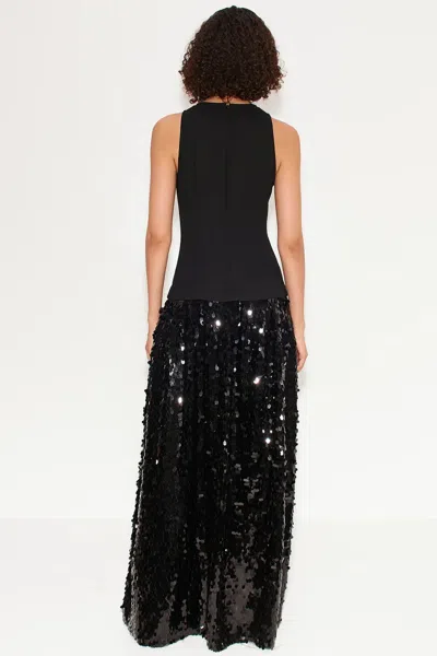 Simon Miller Memphis Crepe Sequin Dress In Black