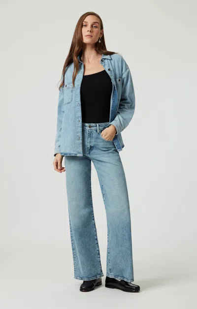 Mavi Linda Wide Leg Jeans In Light  Denim In Light Blue