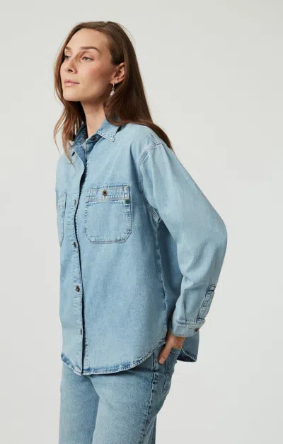 Mavi Susan Denim Shirt In Light  Denim In Light Blue