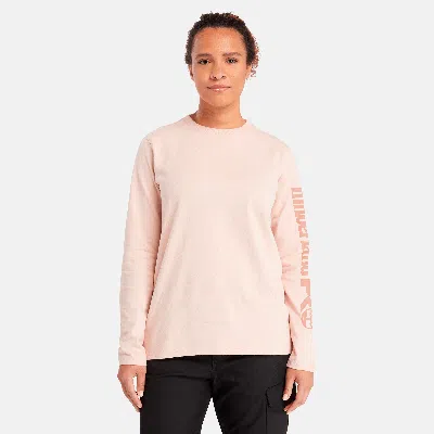 Timberland Women's  Pro Core Long-sleeve T-shirt In Pink