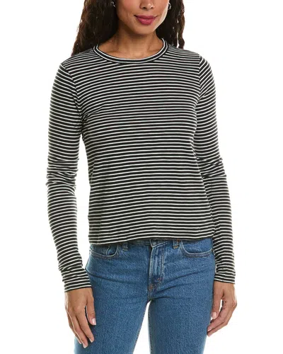 Rag & Bone Stripe T-shirt In Black