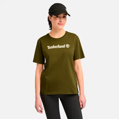 Timberland Women's Logo T-shirt In Green