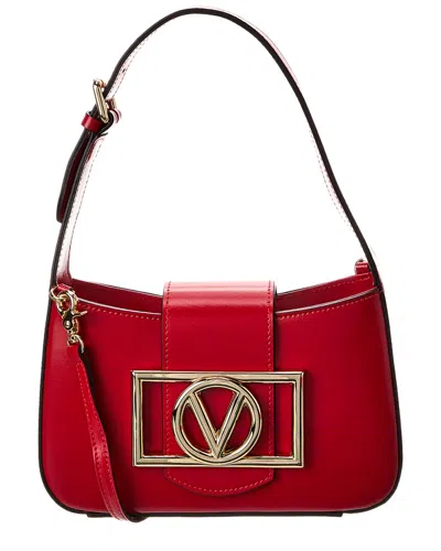 Valentino By Mario Valentino Kai Super V Leather Crossbody In Red
