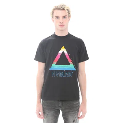 Hvman Novelty Tee "pixel" In Black In Black