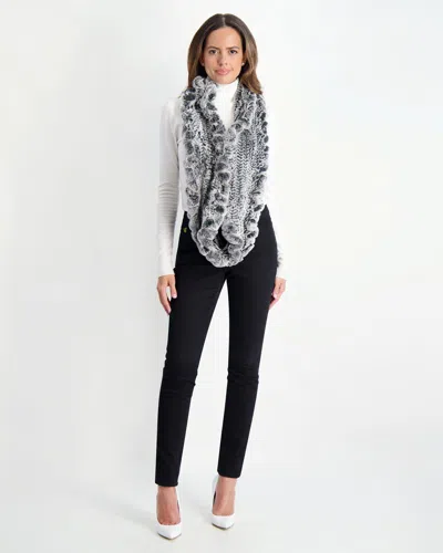 Gorski Knit Rex Rabbit Infinity Scarf In Multi