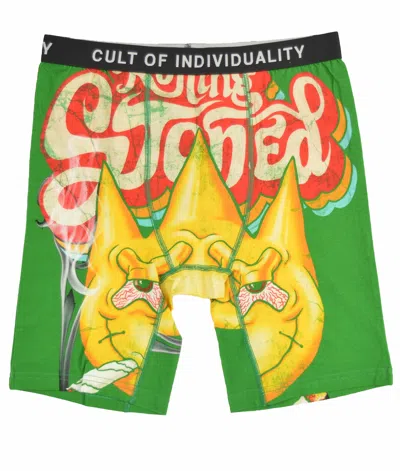 Cult Of Individuality Cult Briefs " Rolling" In Lemonade / Kelly Green In Multi
