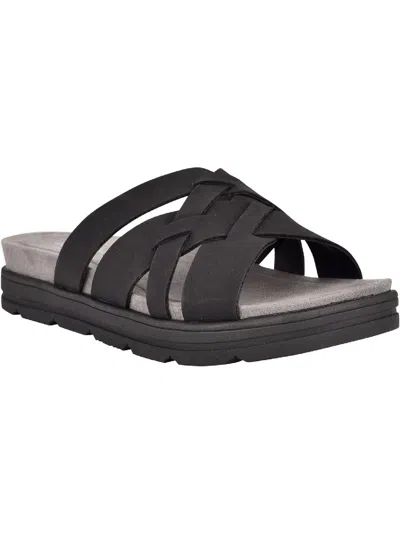 Easy Spirit Star Slide Sandal In Black