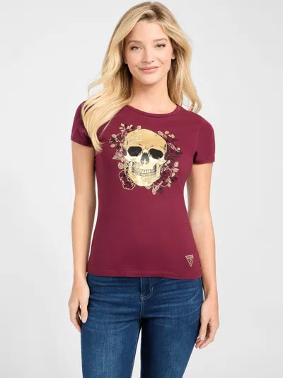 Guess Factory Eco Phina Crewneck Tee In Red