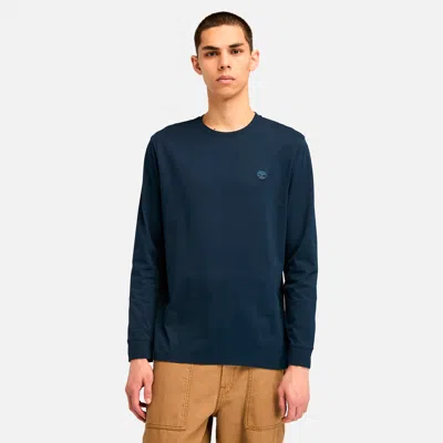 Timberland Men's Tree-logo Long-sleeve T-shirt In Multi