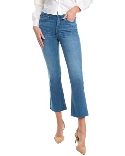 Rag & Bone Nina Poppy High-rise Ankle Flare Jean In Blue