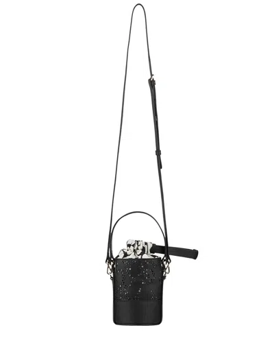 Marimekko Merimekko Imprint Nano Bucket Unikko In Black