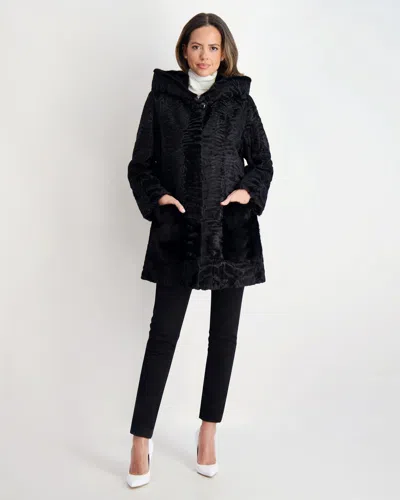 Gorski Persian Parka With Mink Trim In Black
