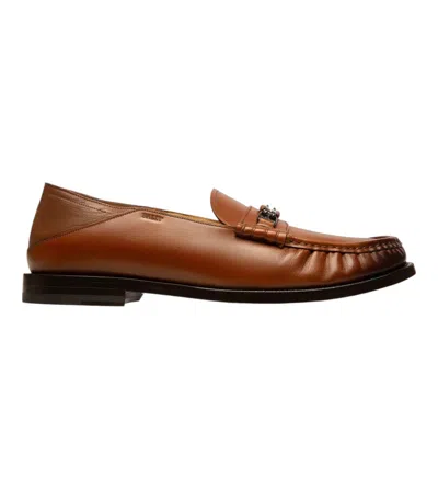 Bally Coriano 6300201 Men's Brown Leather Loafers In Brown