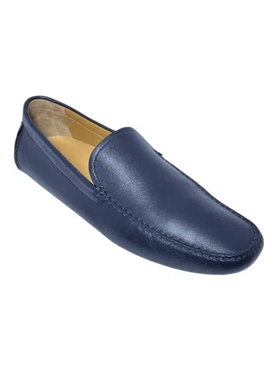 Bally Walton 6195747 Men's Atlantic Blue Calf Leather Loafers In Blue
