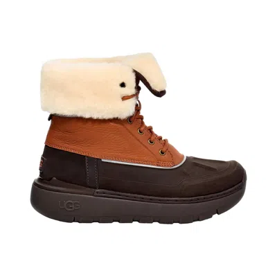 Ugg Butte City Waterproof Faux Shearling Boot In Brown