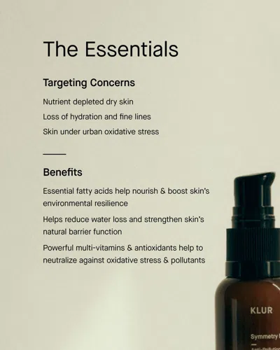 Klur Symmetry Fluid Anti-pollution Serum