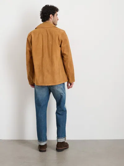 Alex Mill Owen Barry X  Work Jacket In Suede In Tan
