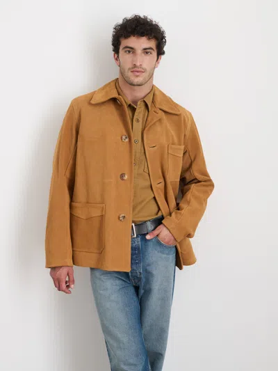 Alex Mill Owen Barry X  Work Jacket In Suede In Tan