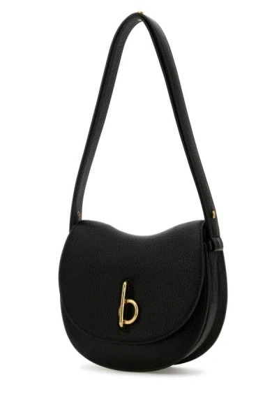 Burberry Women's Elegant Leather Bag For All Occasions In Black