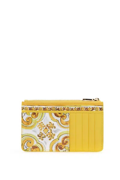 Shop Dolce & Gabbana 3.5 Ceramic Tile Print Women In Yellow