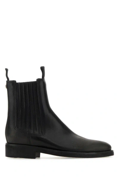 Golden Goose Streamlined Leather Chelsea Ankle Boots In Black