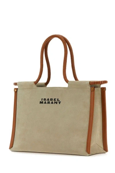 Isabel Marant Toledo Medium Cotton Tote Bag In Brown