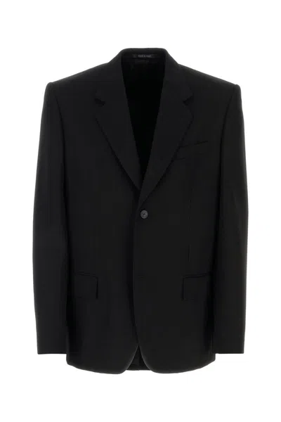 Shop Balenciaga Jackets And Vests In Black