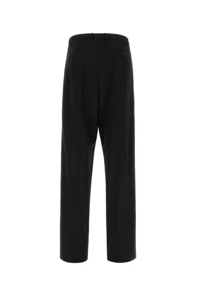 Balenciaga Oversized Tailored Trousers In Black