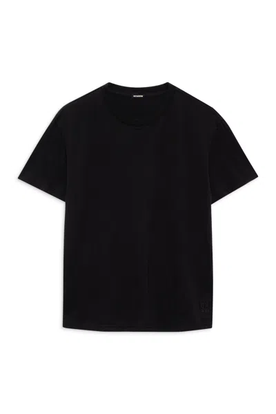 Monrow 50's Vinage Tee In Black In Black