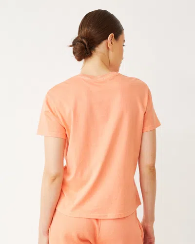 Monrow Basic Crew Neck Tee In Sorbet