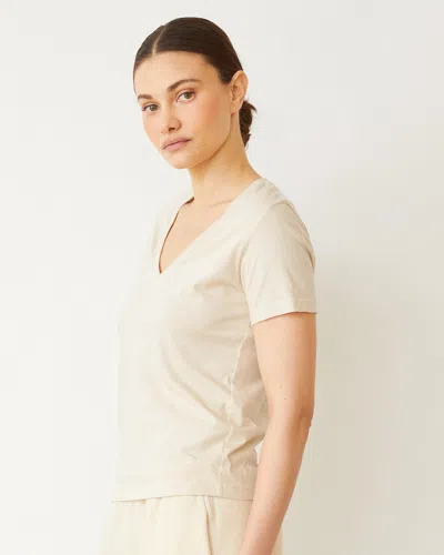 Monrow Basic V Neck In Natural