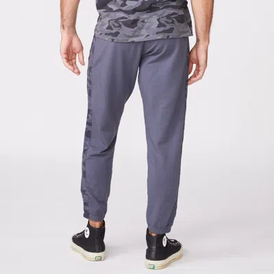 Monrow Camo Stripe Lounge Sweats In Vintage Black