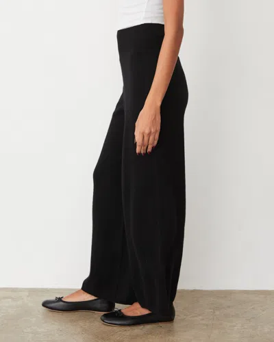 Monrow Cashmere Crop Pant In Black