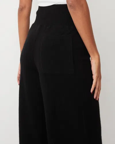 Monrow Cashmere Crop Pant In Black