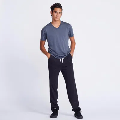 Monrow Fleece Trouser Sweats In Black