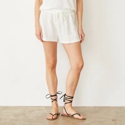 Monrow Honeycomb Knit Short In Natural