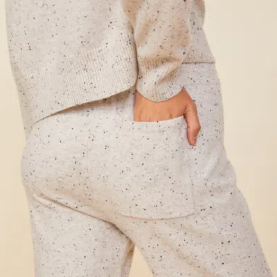Monrow Neps Cashmere Oversize Sweatpants Ash L In Ash