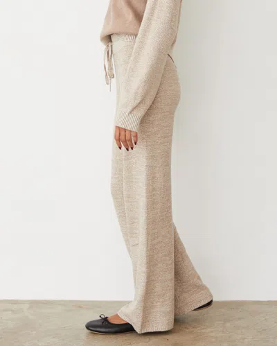 Monrow Organic Cotton Cashmere Relaxed Pant In Walnut In Walnut