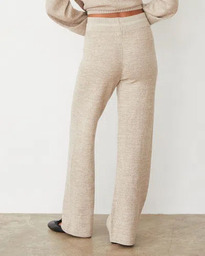 Monrow Organic Cotton Cashmere Relaxed Pant In Walnut In Walnut
