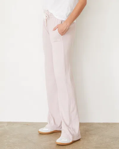 Monrow Original Fleece Straight Leg Sweat In Chalk Pink
