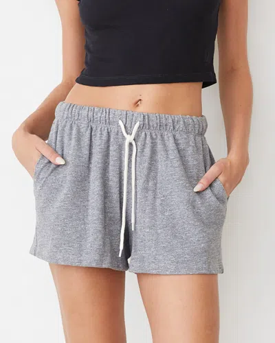 Monrow Original Fleece Ultimate Short In Granite