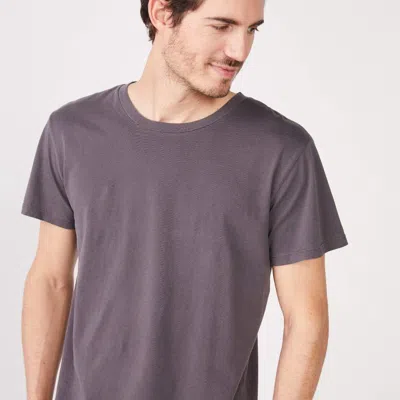 Monrow Relaxed Crew In Vintage Black