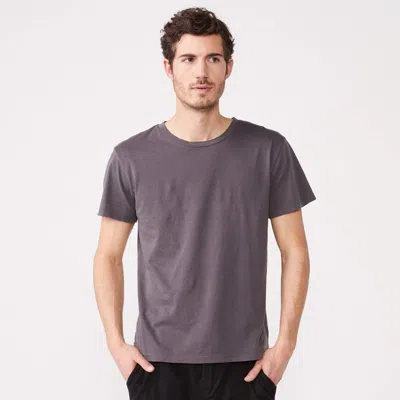 Monrow Relaxed Crew In Vintage Black