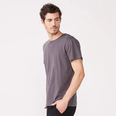 Monrow Relaxed Crew In Vintage Black