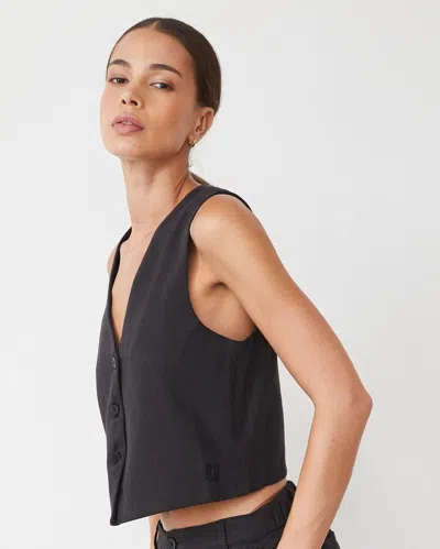 MONROW SOFT TWILL RELAXED VEST 